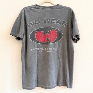 Vintage Wu Wear International Est 1995 Graphic T-Shirt Sz M Wu-Tang Clan Hip Hop